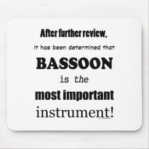 Mousepad Instrumento mais importante da Basson