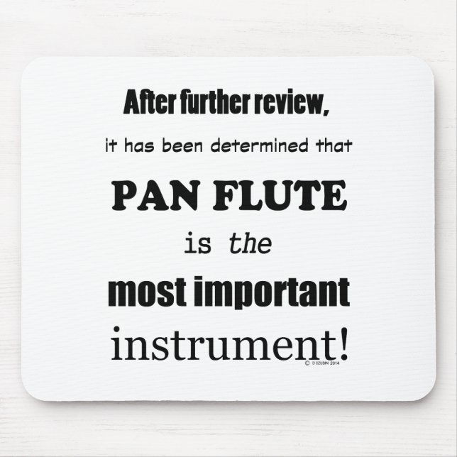 Mousepad Instrumento Pan Flute Mais Importante (Frente)