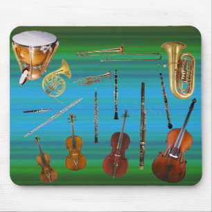 Mousepad Instrumentos da orquestra