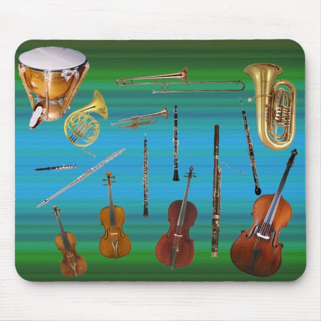 Mousepad Instrumentos da orquestra (Frente)