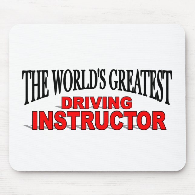 Mousepad Instrutor de condução do mundo o grande (Frente)
