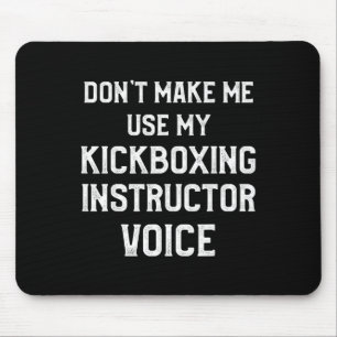 Mousepad Instrutor de Kickboxing Treino de Kick Boxing _3