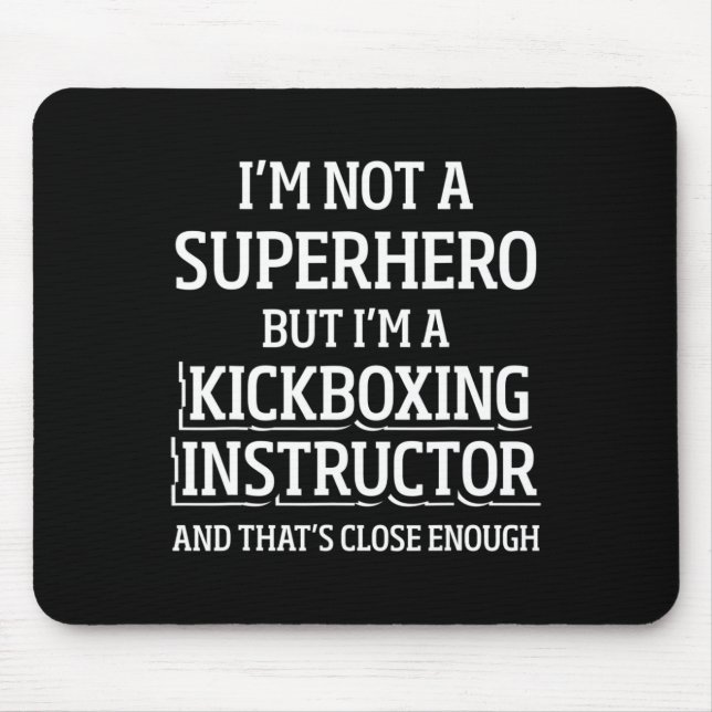 Mousepad Instrutor de Kickboxing Treino de Kick Boxing _5 (Frente)