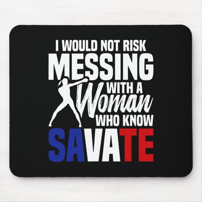 Mousepad Instrutor de Savate de Artes Marciais Francesas Ki (Frente)