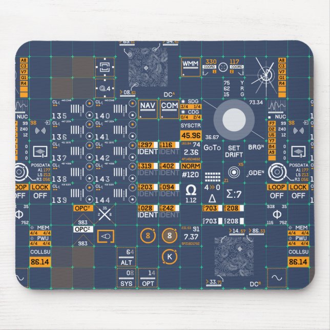 Mousepad Interface de usuário futurística (Frente)