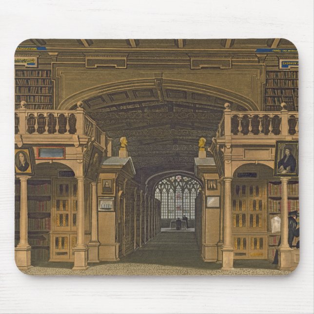 Mousepad Interior da biblioteca de Bodleian, ilustração (Frente)