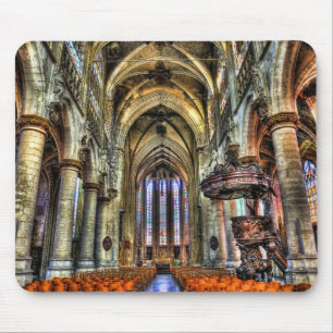 Mousepad Interior de igreja católica