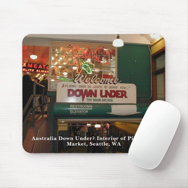 Mousepad Interior de Pike Place Market Seattle, Washington (Com mouse)