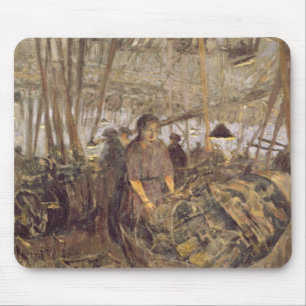 Mousepad Interior de uma fábrica das munições