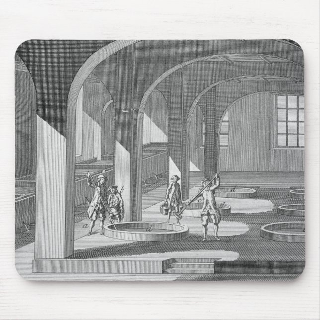 Mousepad Interior de uma fábrica de sabão, ilustração para (Frente)