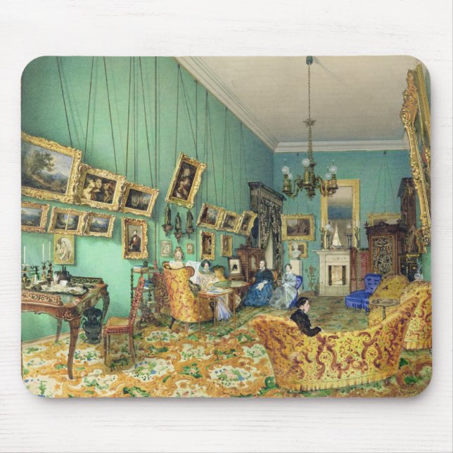 Mousepad Interior de uma sala de visitas, 1847 (Frente)