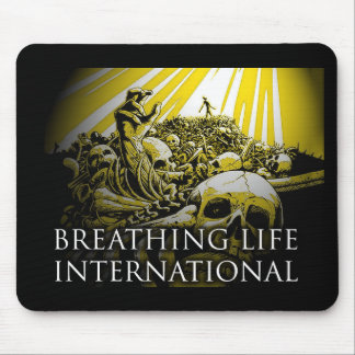 Mousepad International de respiração da vida