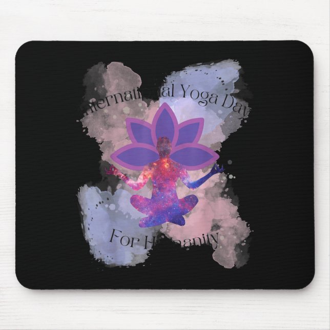 Mousepad International Yoga Day For Humanity  (Frente)