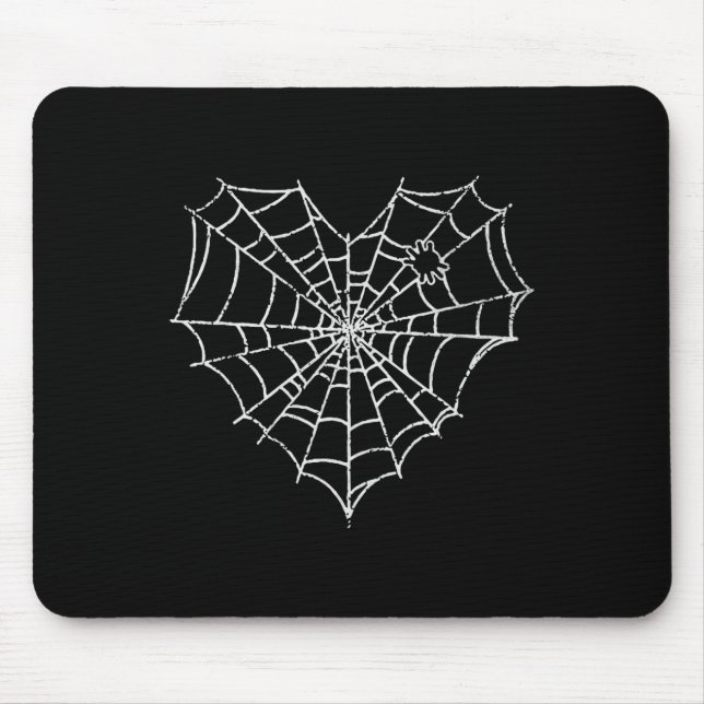 Mousepad Internet de Aranha-do-Halloween Figuram Cute Heart (Frente)