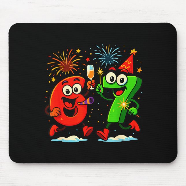 Mousepad Internet Memes 6 And 7 Six Seven Alpha Aura Energy (Frente)