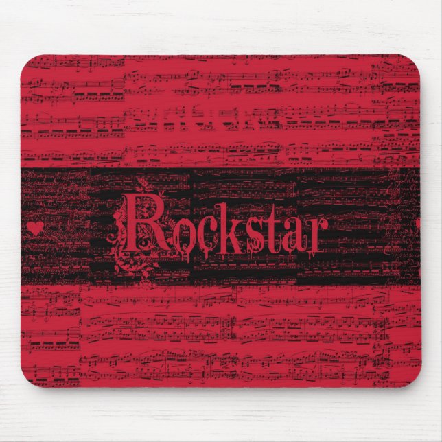 Mousepad interno do rojo de Rockstar (Frente)