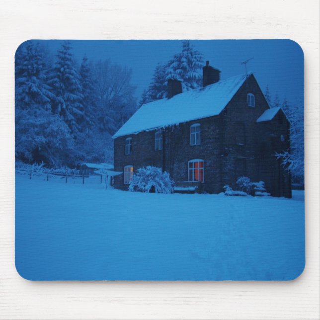 Mousepad Inverno, cena do Natal (Frente)