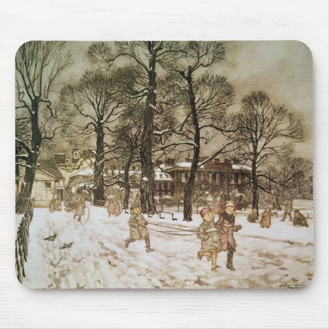 Mousepad Inverno de Arthur Rackham | em jardins de (Frente)