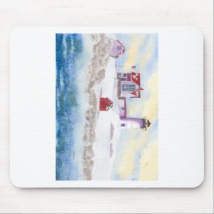 Mousepad inverno em Nubble LIghthouse no Maine