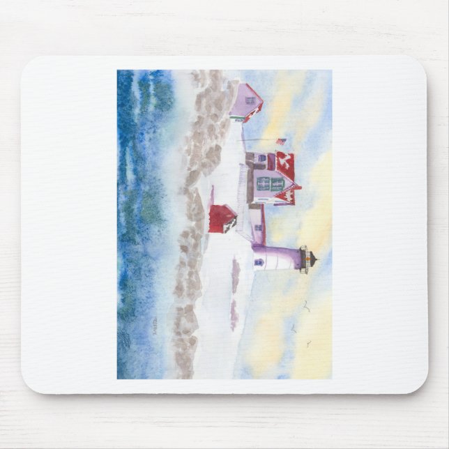 Mousepad inverno em Nubble LIghthouse no Maine (Frente)