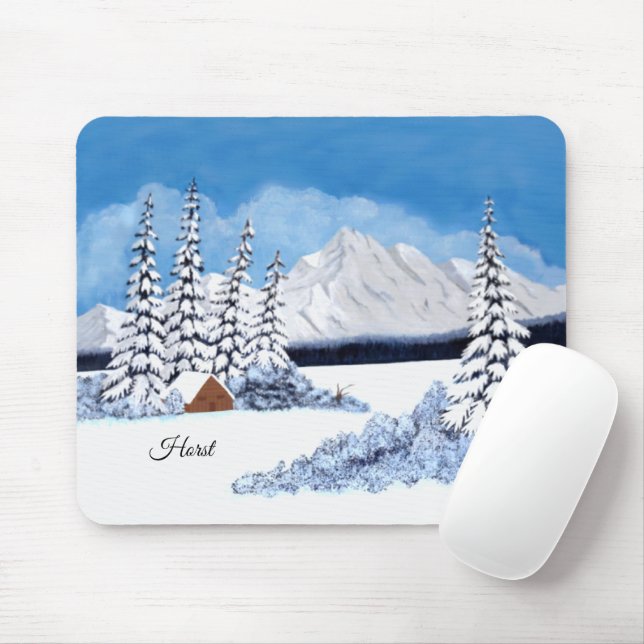Mousepad Inverno Nevado (Com mouse)