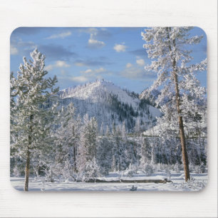 Mousepad Inverno no Parque Nacional de Yellowstone, Wyoming