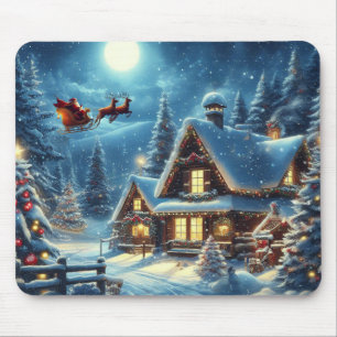 Mousepad Inverno/Papais noeis/Natal/Neve