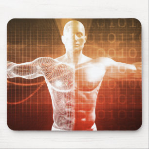 Mousepad Investigação médica no corpo humano como o
