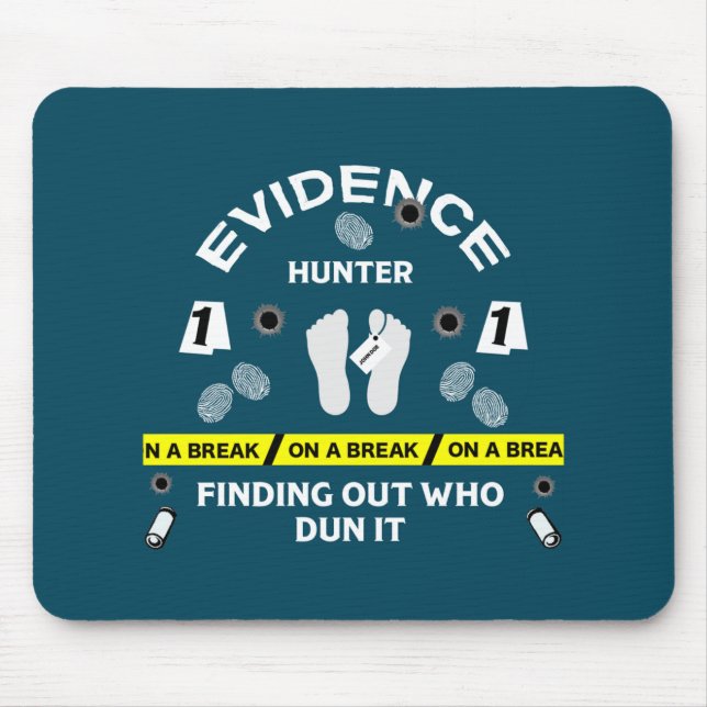 Mousepad Investigador de criminalística científica forense (Frente)