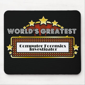 Mousepad Investigador do forense do computador do mundo o