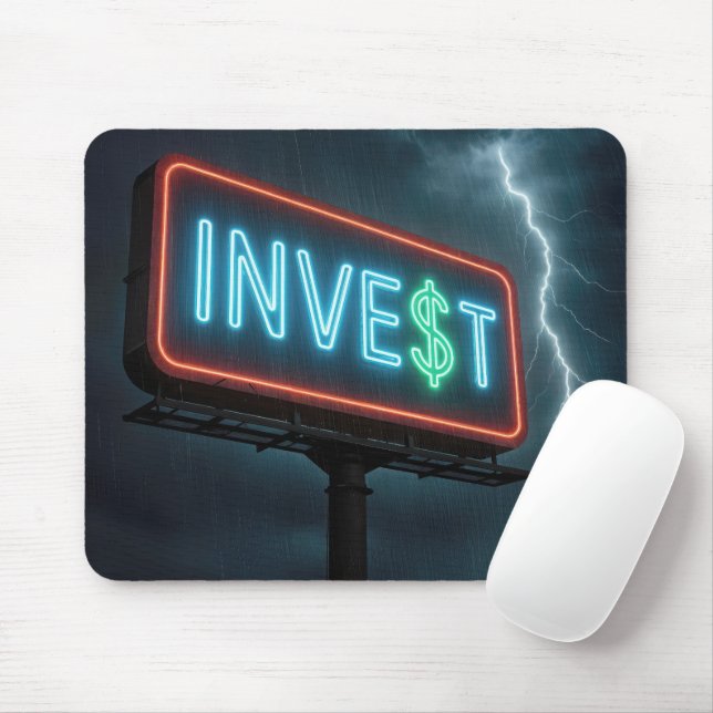 Mousepad Invista em Neon Billboard em uma Tempestade (Com mouse)