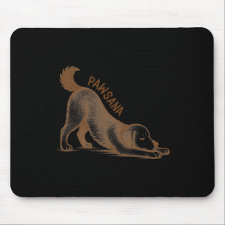 Mousepad Ioga Cachorro Descendente Pose Meditação Pawsana F