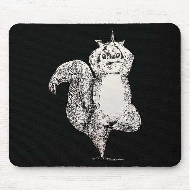 Mousepad Ioga de Esquilo  (Frente)