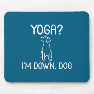 Mousepad Ioga Engraçado Estou Cachorro Caído . Piada de Fam