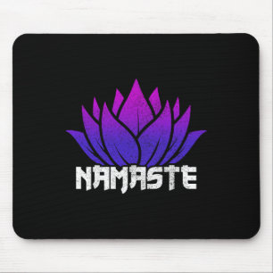 Mousepad Ioga Namaste Buda Flor de Lótus Budismo Iogue Buda