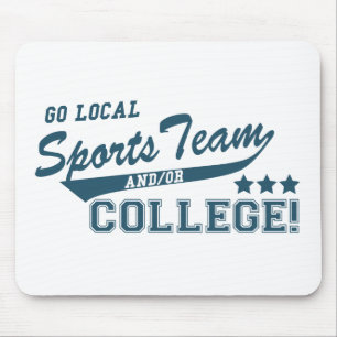 Mousepad Ir para a equipe de esportes locais e/ou para a fa