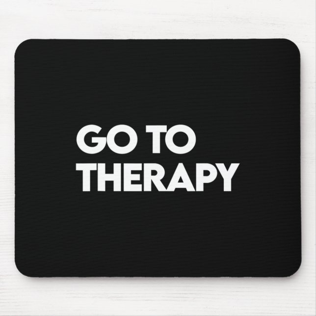 Mousepad Ir para a Terapêutica Sensibilização Mental (Frente)