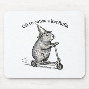 Mousepad Ir Para Causar Um Capivara De Patinete Caos Briga