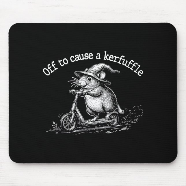 Mousepad Ir Para Causar Uma Confusão Divertida Moto Groundh (Frente)