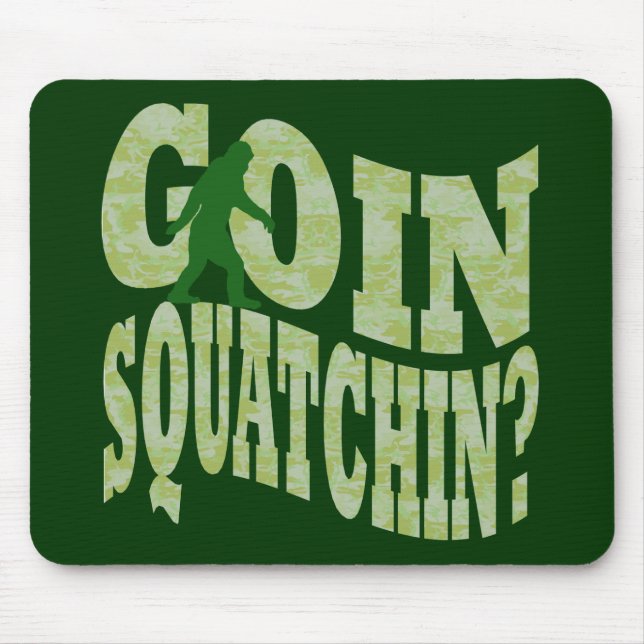 Mousepad Ir para o campo? texto e camo verde (Frente)