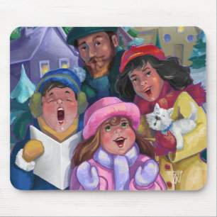 Mousepad Ir para uma Ilustração de Caroling