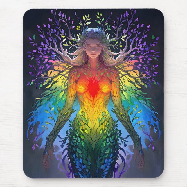 Mousepad “Iridesca” - Guardiã das Cores (Frente)