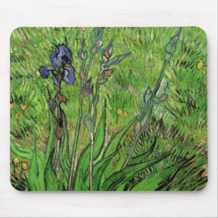 Mousepad Íris de Vincent van Gogh, Arte Fino de Jardim Vint