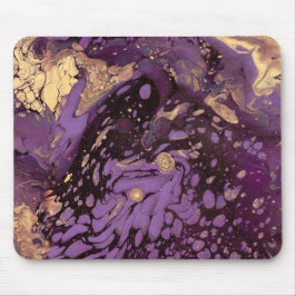 Mousepad iris gold ink swirl :