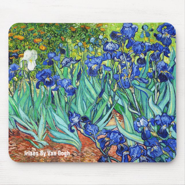 Mousepad Íris por Vincent van Gogh (Frente)