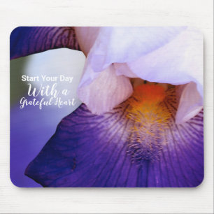 Mousepad Iris Purple Grateful Heart Cote