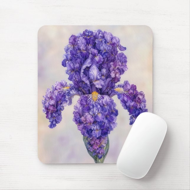 Mousepad Íris Roxa Feita de Muitos (Com mouse)