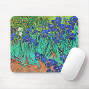 Mousepad Irises, Infinity Dots por Depois de Vincent van Go