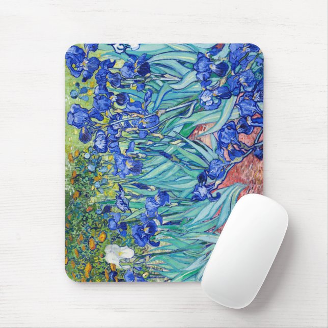 Mousepad Irises Vincent van Gogh (Com mouse)