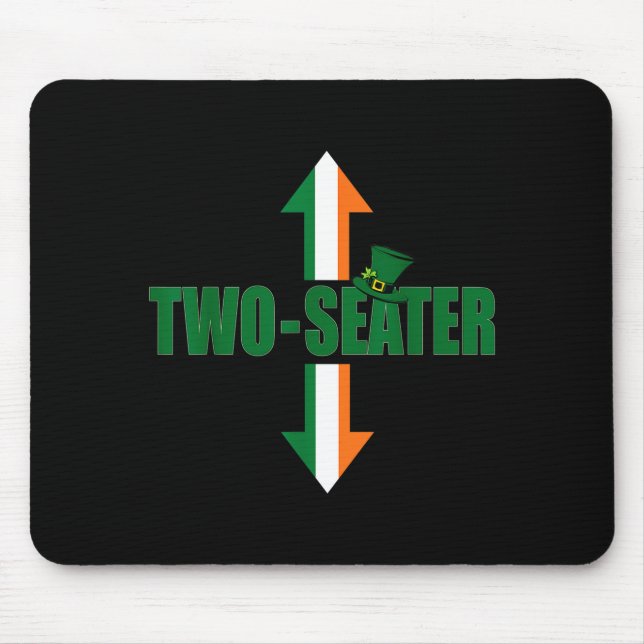 Mousepad Irish Flag Two Seater Party-trashy Adult Humor Fun (Frente)